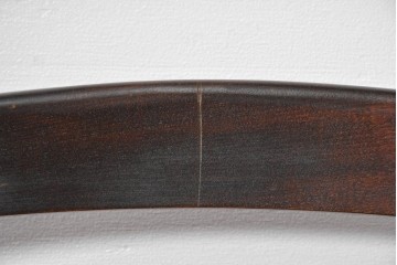 中古　北海道民芸家具　HM620　滑らかな木肌が上品なラダーバックチェア　(R-091925)