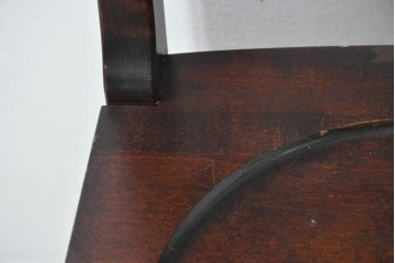 中古　北海道民芸家具　HM620　滑らかな木肌が上品なラダーバックチェア　(R-091925)