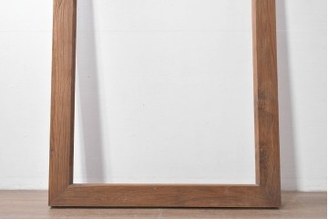 アジアンヴィンテージ　チーク無垢材　特大のアンティーク調木製フレーム　※在庫5点あります　(R-091940)