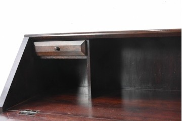 中古　美品　松本民芸家具　T型　重厚なライティングビューロー　定価約55万円　(R-091943)