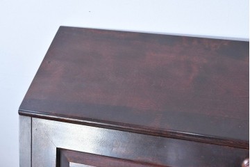 中古　美品　松本民芸家具　T型　重厚なライティングビューロー　定価約55万円　(R-091943)