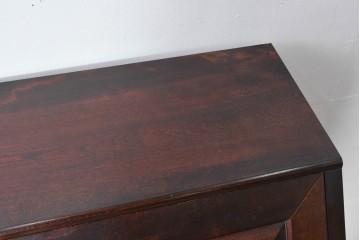 中古　美品　松本民芸家具　T型　重厚なライティングビューロー　定価約55万円　(R-091943)