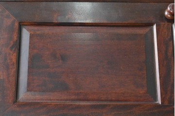 中古　美品　松本民芸家具　T型　重厚なライティングビューロー　定価約55万円　(R-091943)