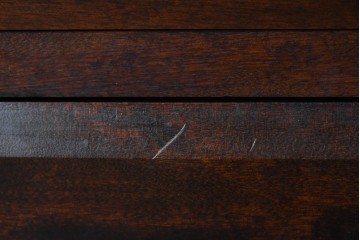 中古　美品　松本民芸家具　T型　重厚なライティングビューロー　定価約55万円　(R-091943)