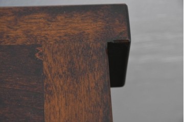 中古　超美品　星野民芸(星野民藝)　水屋箪笥上段　御所車を備えたガラス引き戸のサイドボード　(R-091962)