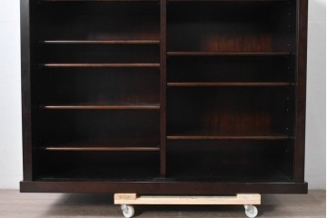 中古　超美品　星野民芸(星野民藝)　水屋箪笥上段　御所車の意匠が印象的な収納棚　(R-091965)