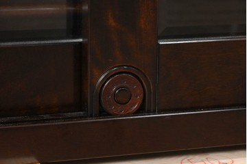 中古　超美品　星野民芸(星野民藝)　水屋箪笥上段　御所車の意匠が印象的な収納棚　(R-091965)