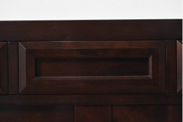 中古　超美品　星野民芸(星野民藝)　水屋箪笥下段　御所車と縦格子の引き戸を備えた重厚なサイドボード　(R-091966)