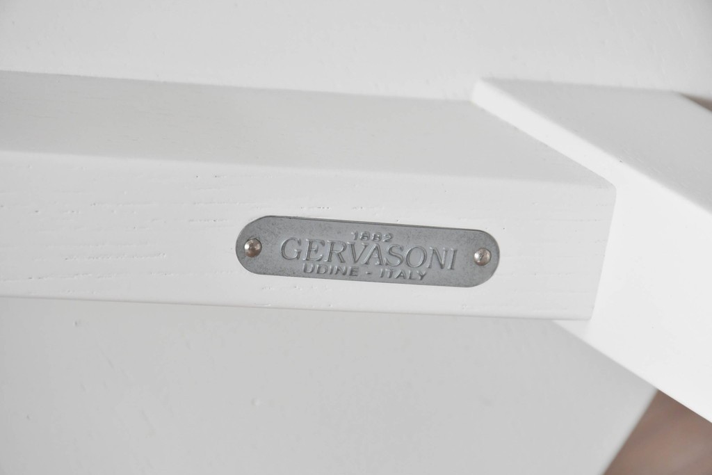 中古　イタリア製　GERVASONI(ジェルバゾーニ)　GRAY 21　ホワイトカラーのハイバックチェア2脚セット　定価(2脚合計)約41万円　(R-091968)