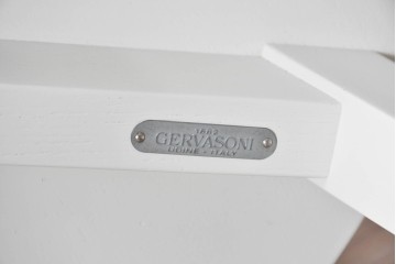 中古　イタリア製　GERVASONI(ジェルバゾーニ)　GRAY 21　ホワイトカラーのハイバックチェア2脚セット　定価(2脚合計)約41万円　(R-091968)