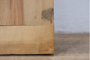和製アンティーク　大正から昭和初期　桂(カツラ)材　美しい木目と素朴な風合いを楽しめる天板　(R-091979)