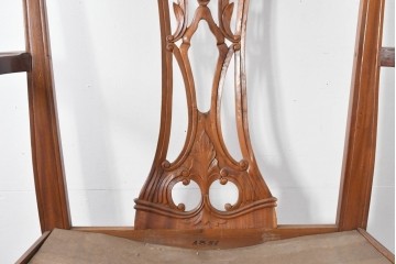 イギリスヴィンテージ　1950年頃　高さ約2mの特大サイズ!!　マホガニー材　チッペンデール様式のデザインが優雅な家具店のオブジェ　※ディスプレイ用　(R-091983)