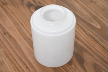 《引っ掛けシーリング式ペンダントライト加工費込み》　和製ヴィンテージ　昭和中期　シンプルな筒型シェードがレトロなペンダントライト　(R-091996)