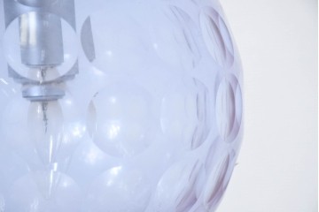 《引っ掛けシーリング式ペンダントライト加工費込み》　和製ヴィンテージ　レトロなカットガラスのペンダントライト　(R-092003)