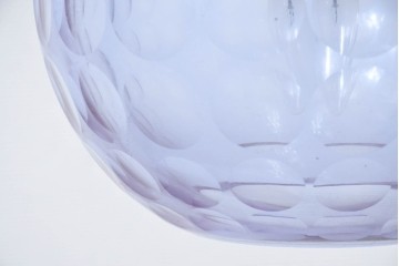 《引っ掛けシーリング式ペンダントライト加工費込み》　和製ヴィンテージ　レトロなカットガラスのペンダントライト　(R-092003)