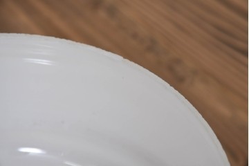 《引っ掛けシーリング式ペンダントライト加工費込み》　和製アンティーク　昭和初期から昭和中期　乳白色ガラスシェードのペンダントライト　(R-092006)