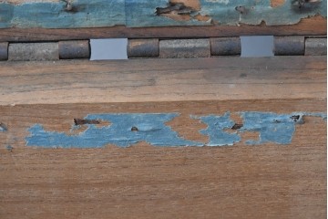 和製アンティーク　明治期　上手物!　北陸三国産　欅(ケヤキ)材　これぞ日本版宝箱!!　小物収納やディスプレイにも使える重厚な貴重品箱　(R-092017)