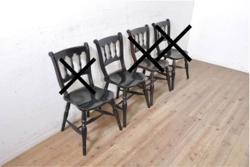 【簡易リペア限定品】　和製ヴィンテージ　松本民芸家具　#49A型ワイコムチェア　落ち着いた色味と滑らかな質感が美しいダイニングチェア　定価約10万5千円　(R-092100)