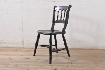 【簡易リペア限定品】　和製ヴィンテージ　松本民芸家具　#49A型ワイコムチェア　落ち着いた色味と滑らかな質感が美しいダイニングチェア　定価約10万5千円　(R-092100)