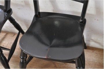【簡易リペア限定品】　和製ヴィンテージ　松本民芸家具　#49A型ワイコムチェア　落ち着いた色味と滑らかな質感が美しいダイニングチェア　定価約10万5千円　(R-092100)