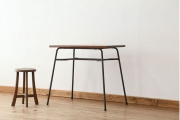 アンティーク家具　アンティーク　鉄脚テーブル(作業台・机)