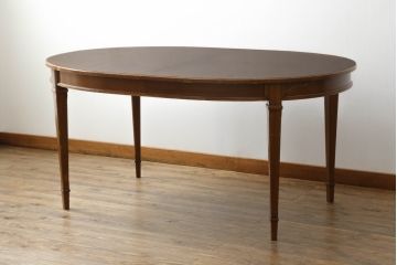 中古　DREXEL HERITAGE(ドレクセルヘリテイジ)　Triune(トライユン)　品のある佇まいが魅力のダイニングテーブル(エクステンションテーブル、食卓、4人掛け、6人掛け、8人掛け)(S-075299)