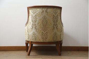 中古　美品!!　DREXEL HERITAGE(ドレクセルヘリテイジ)　Upholstery(アップホルスタリー)　エレガントな佇まいが魅力的な1人掛けソファ(1Pソファ、アームソファ、アームチェア、ラウンジチェア、サロンチェア、イージーチェア)(S-079078)