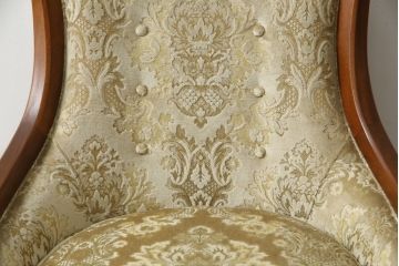 中古　美品!!　DREXEL HERITAGE(ドレクセルヘリテイジ)　Upholstery(アップホルスタリー)　エレガントな佇まいが魅力的な1人掛けソファ(1Pソファ、アームソファ、アームチェア、ラウンジチェア、サロンチェア、イージーチェア)(S-079079)