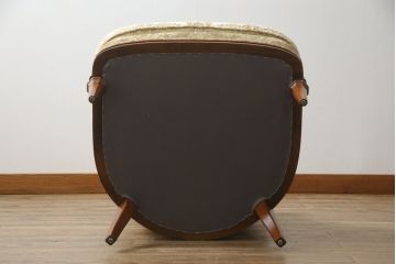 中古　美品!!　DREXEL HERITAGE(ドレクセルヘリテイジ)　Upholstery(アップホルスタリー)　エレガントな佇まいが魅力的な1人掛けソファ(1Pソファ、アームソファ、アームチェア、ラウンジチェア、サロンチェア、イージーチェア)(S-079079)
