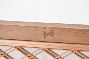 和製アンティーク　昭和初期から昭和中期　組子入りの繊細な意匠が美しい衝立　(S-090866)