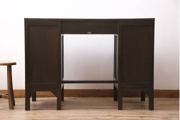 両袖デスクをリペア&カスタム!幅・高さをリサイズ。現状に近しい色味に着色し仕上げ。(両袖机、在宅ワーク、在宅用ワークデスク)
