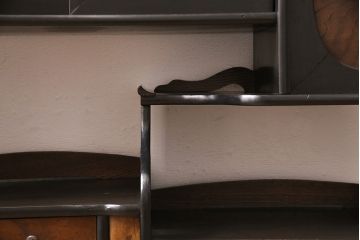 大正期の茶棚の見た目を変えずに綺麗にリペア!可動部の調整。木部の補修。(茶箪笥、収納棚、戸棚)