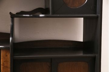 大正期の茶棚の見た目を変えずに綺麗にリペア!可動部の調整。木部の補修。(茶箪笥、収納棚、戸棚)
