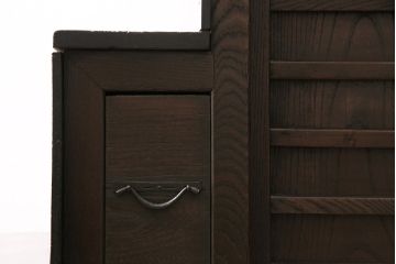階段箪笥をリペア&カスタム!可動式の棚板を設置。欠損した取っ手を取り付け。引き出しの底板を張り替え。(収納棚、戸棚、時代箪笥)