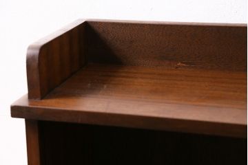 昭和中期の本棚の見た目を変えずに綺麗にリペア!クリーニング、傷んだ木部の補修。ワックス仕上げ。(オープンラック、シェルフ、ロッカー)