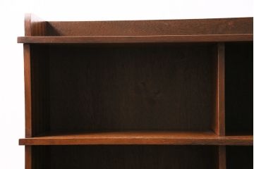 昭和中期の本棚の見た目を変えずに綺麗にリペア!クリーニング、傷んだ木部の補修。ワックス仕上げ。(オープンラック、シェルフ、ロッカー)
