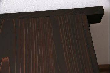 四尺水屋箪笥サイドボードをリペア&カスタム!収納部はセパレートさせ、可動式の棚板を設置。天板の補強。現状に近しい色味に着色し仕上げ。(食器棚、収納棚、戸棚、リビングボード、下駄箱)