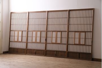 障子戸4枚をリペア&カスタム!障子をプラスチック障子に張り替え。(引き戸、建具)