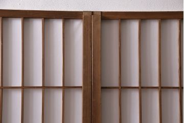 障子戸4枚をリペア&カスタム!障子をプラスチック障子に張り替え。引手を取り付け。(引き戸、建具)