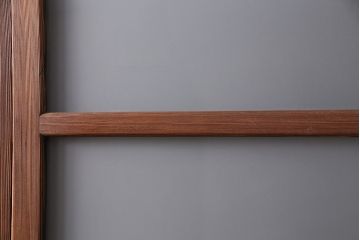 昭和中期のガラス戸4枚をリペア&カスタム!戸車を取り付け。すりガラスへ入れ替え。クリアワックス仕上げ。(引き戸、建具)