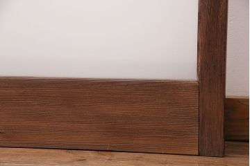 昭和中期のガラス戸4枚をリペア&カスタム!戸車を取り付け。すりガラスへ入れ替え。クリアワックス仕上げ。(引き戸、建具)