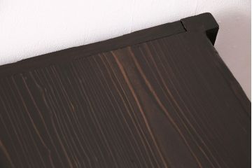 明治期の四尺水屋箪笥サイドボードの見た目を変えずに綺麗にリペア!可動部の調整を行い、天板を補強。1トーン明るい色味に着色し仕上げ。(収納棚、戸棚、食器棚)