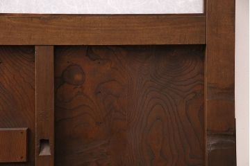 明治大正期の蔵戸をリペア&カスタム!取っ手、蝶番を取り付けドアにリメイク。設置場所に合わせてリサイズ。格子裏にアクリルワーロンを組み入れ。(玄関戸、玄関ドア、建具)