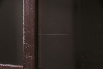 戸棚をリペア&カスタム!可動部の調整や傷の補修を行い、建具はゆらゆらガラスへ入れ替え。(収納棚、キャビネット、食器棚)
