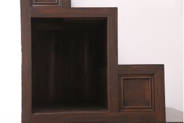 明治期の重ね箪笥をリペア&カスタム!取り外し可能な棚板を新たに製作。1トーン落ち着いた色味に着色し仕上げ。(収納棚、時代箪笥、引き出し)