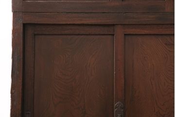 明治期の重ね箪笥をリペア&カスタム!取り外し可能な棚板を新たに製作。1トーン落ち着いた色味に着色し仕上げ。(収納棚、時代箪笥、引き出し)