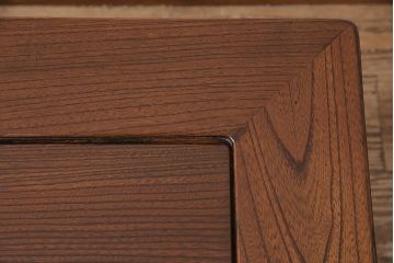 昭和初期の座卓の見た目を変えずに綺麗にリペア!輪染み、傷の補修。赤味がかった茶色で着色し仕上げ。(ローテーブル)
