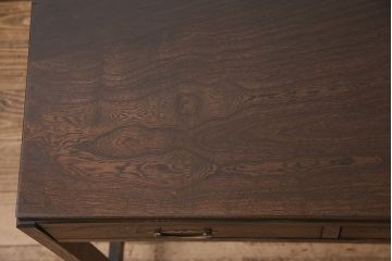 昭和初期の平机の見た目を変えずに綺麗にリペア!可動部の調整。傷補修。現状に近しい色味に着色し仕上げ。(ワークデスク、在宅ワーク)