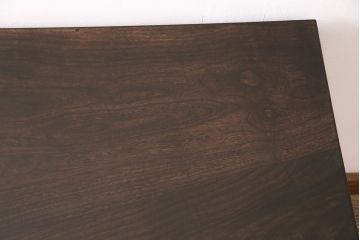 昭和初期の平机の見た目を変えずに綺麗にリペア!可動部の調整。傷補修。現状に近しい色味に着色し仕上げ。(ワークデスク、在宅ワーク)