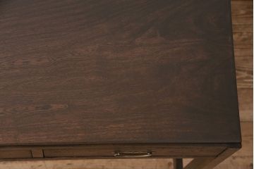 昭和初期の平机の見た目を変えずに綺麗にリペア!可動部の調整。傷補修。現状に近しい色味に着色し仕上げ。(ワークデスク、在宅ワーク)